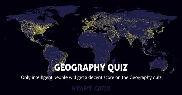 Banner for General Geography Quiz, Very Hard