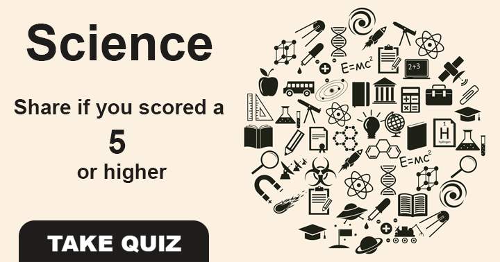 Banner for Science Quiz. Share if you got a decent score.