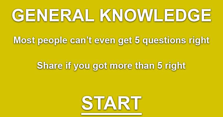 Banner for General Knowledge quiz. Most people will fail.