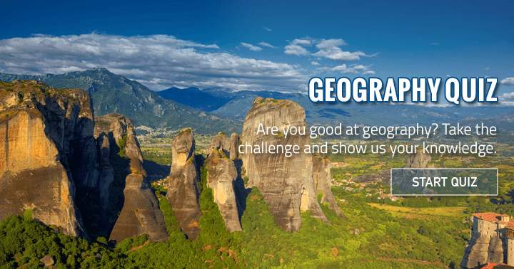 Banner for Are you good at geography? Take the challenge and show us your knowledge.