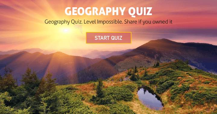 Banner for Geography Trivia Quiz. Can you do it?