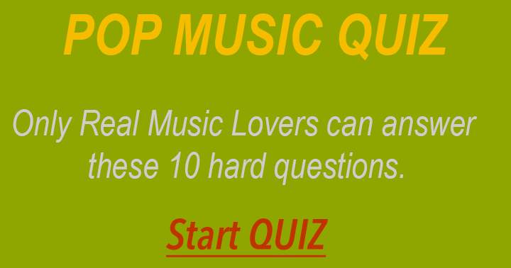 Banner for Only Real Music Lovers can answer these questions.