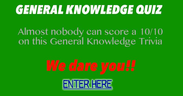 Banner for Almost nobody can score a 10/10 in this General Knowledge Trivia