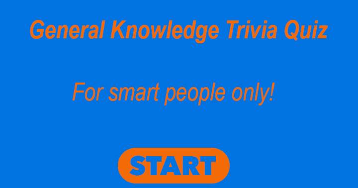 Banner for General Knowledge Trivia. For smart people only. 